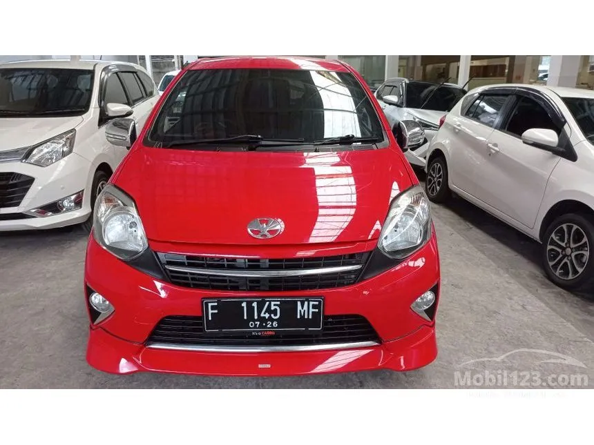 Jual Mobil Toyota Agya 2015 TRD Sportivo 1.0 di Jawa Barat Automatic Hatchback Merah Rp 91.000.000
