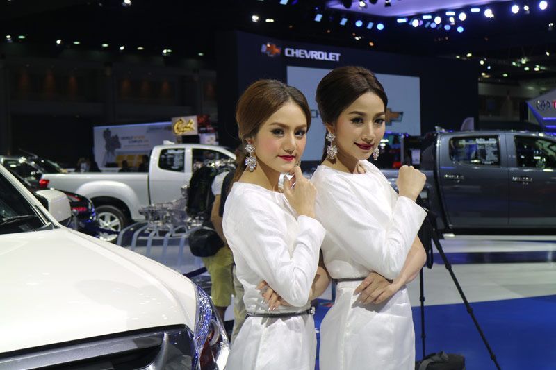 Lihat Cewek Seksi Bangkok Motor Show 2017 5