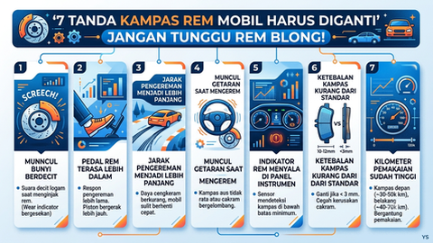 7 Tanda Kampas Rem Mobil Harus Diganti, Jangan Tunggu Rem Blong!