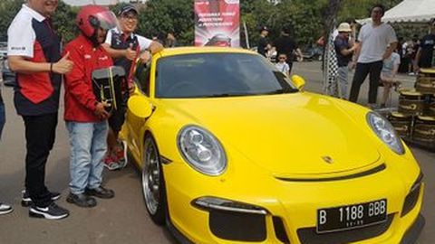 Puluhan Porsche Pakai Pertamax Turbo di Motokhana Time Attack