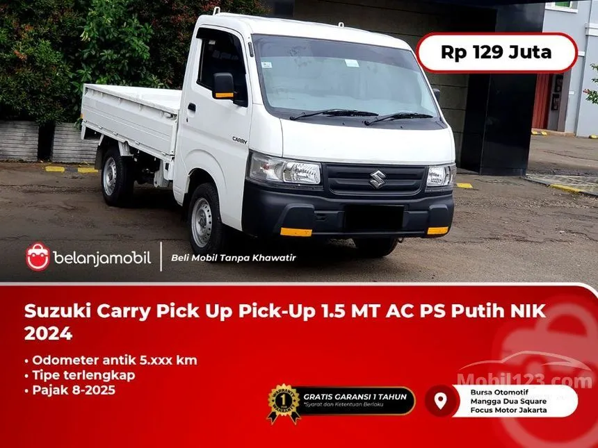 Jual Mobil Suzuki Carry 2024 Pick Up Wide Deck AC/PS 1.5 di DKI Jakarta Manual Lorry Putih Rp 129.000.000
