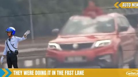 Police hunting down owner of red Proton X70 for allowing kid to go on a sunroof joyride