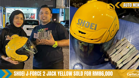 Someone bought a Shoei helmet for RM86,000