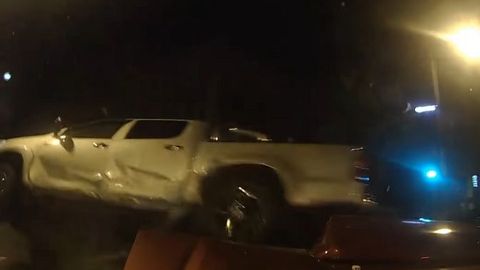 Red Light Running Toyota Hilux Crashes And Flips, Highlights Importance Of Dash Cams