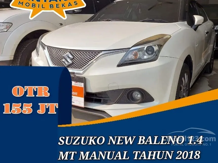Jual Mobil Suzuki Baleno 2018 GL 1.4 di Jawa Barat Manual Hatchback Putih Rp 155.000.000