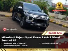 2024 Mitsubishi Pajero Sport 2.4 Dakar 4X2 SUV Diesel Sunroof AT Hitam NIK 2024 [ LOW KM 15RB ]
