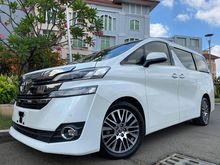 2015 Toyota Vellfire 2.5 G Van Wagon White On Black Km50rb Record Pilot Seat PBD #AUTOHIGH #MUST HAVE