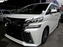 2015 Toyota Vellfire 2.5 ZG SUNROOF LOCAL AP FULL SPEC UNREG 2015 15