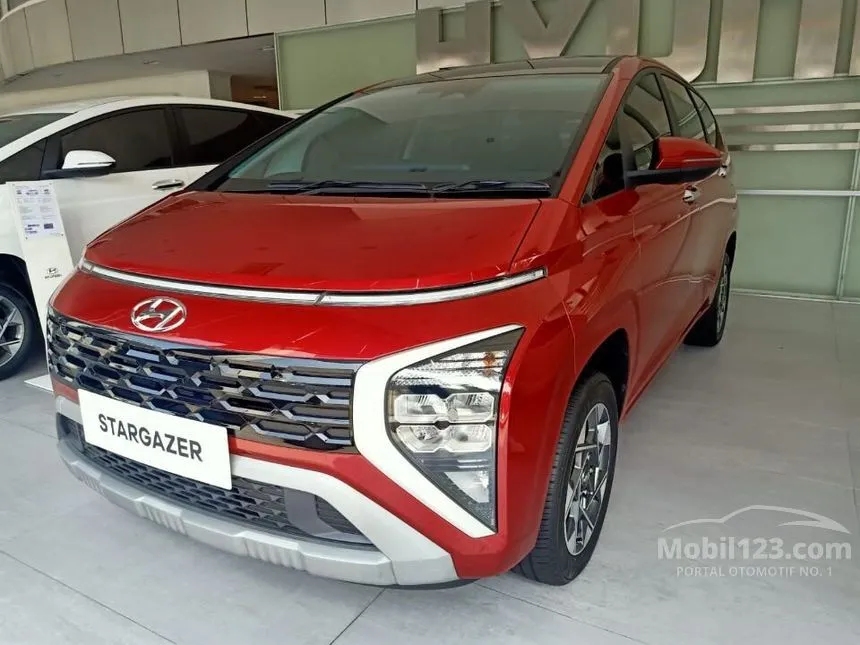 Jual Mobil Hyundai Stargazer 2024 Prime 1.5 di Banten Automatic Wagon Merah Rp 290.900.000