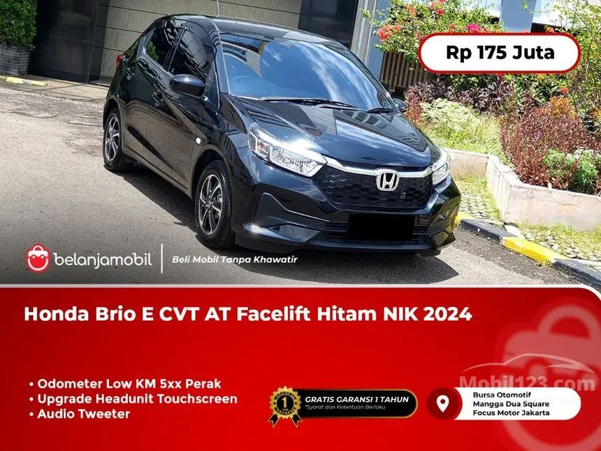 Jual Mobil Honda Brio 2024 Satya E 1.2 di Jawa Barat Automatic Hatchback Hitam Rp 175.000.000