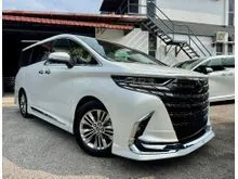 2024 Toyota Alphard 2.5 Z 7-Seater MPV SIDE STEP DIM BSM HUD ORIGINAL MODELISTA BODYKITS AUTO PARKING GRADE 5A 5K+ KM JAPAN UNREG
