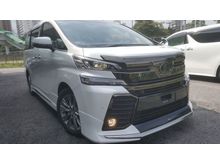 UNREG 2016 New Toyota Vellfire 2.5 Golden Eyes Modellista Sun Roof