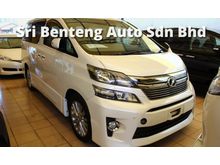 (SAVE UP TO RM30k)(GRADE A CONDITION)(CALL US NOW) 2012 TOYOTA VELLFIRE 2.4 Z UNREG