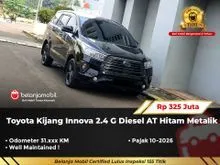 2023 Toyota Kijang Innova 2.4 G MPV Diesel AT Hitam Metalik NIK 2023 [ GARANSI 5TH ]