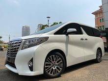 ALPHARD 2.5 G ATPM 2016 WHITE ON BEIGE TDP 300JT