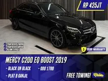 2019 Mercedes-Benz C200 1.5 EQ Boost Avantgarde Line Sedan Black Hitam Mercy C 200 EQBoost