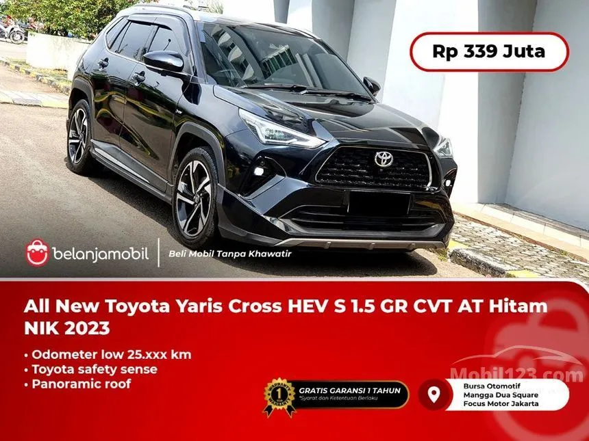 Jual Mobil Toyota Yaris Cross 2023 S HV 1.5 di DKI Jakarta Automatic SUV Hitam Rp 339.000.000