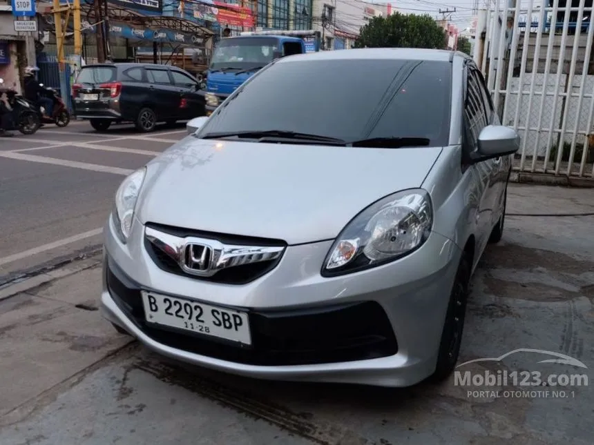 Jual Mobil Honda Brio 2012 Satya E 1.2 di Banten Manual Hatchback Silver Rp 90.000.000