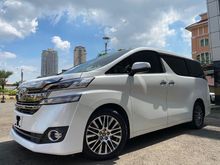 Harga Nego Banyak Toyota Vellfire 2.5 G ATPM 2015 White On Black Like New