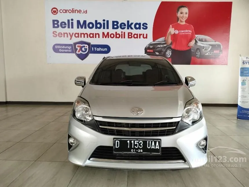 Jual Mobil Toyota Agya 2015 G 1.0 di Jawa Barat Manual Hatchback Silver Rp 94.000.000