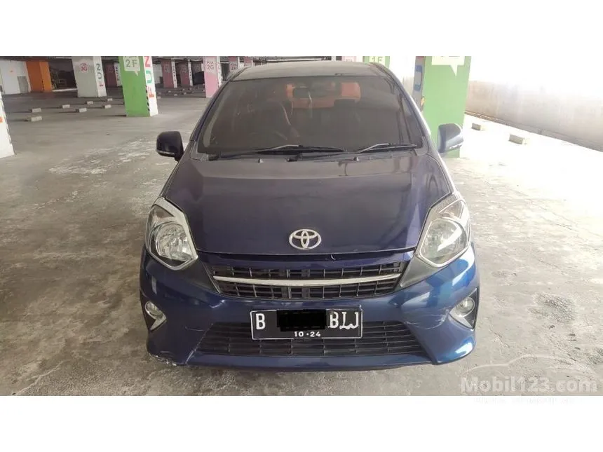 Jual Mobil Toyota Agya 2014 E 1.0 di DKI Jakarta Automatic Hatchback Biru Rp 78.000.000