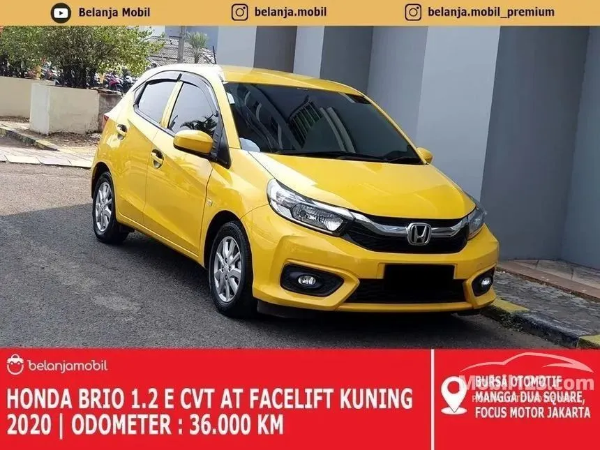 Jual Mobil Honda Brio 2020 Satya E 1.2 di DKI Jakarta Automatic Hatchback Kuning Rp 146.000.000