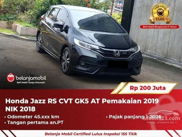 Honda Jazz Bekas Hitam di Indonesia Harga Kredit Murah Mobil123