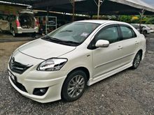 (Actual Year Made 2012) Toyota Vios 1.5 G (A) TRD Body Kit Leather Seat Crystal White Color