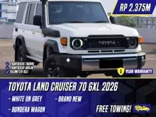 2026 Toyota Land Cruiser 2.8 70 GXL SUV Bundera Wagon White on Grey Putih LC LC70 70GXL