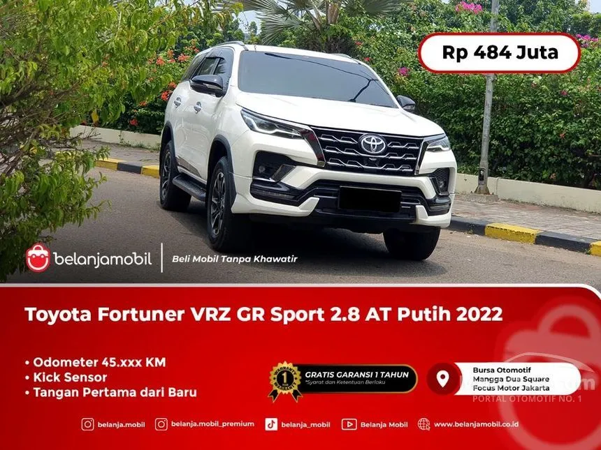 Jual Mobil Toyota Fortuner 2022 GR Sport 4X2 2.8 di DKI Jakarta Automatic SUV Putih Rp 484.000.000
