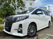 2017 Toyota Alphard 2.5 G S Van Wagon SC CBU Full Option Reg.2018 White On Black Km10rb Pilot Seat PBD #AUTOHIGH #MUST HAVE