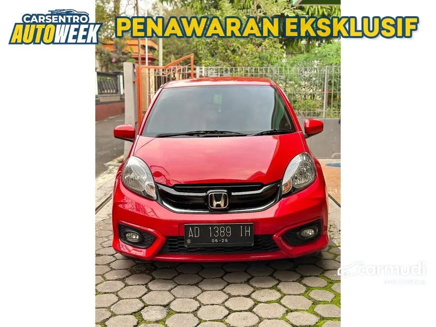 Jual Mobil Honda Brio 2016 E 1.2 di Jawa Tengah Automatic Hatchback Merah Rp 135.000.000