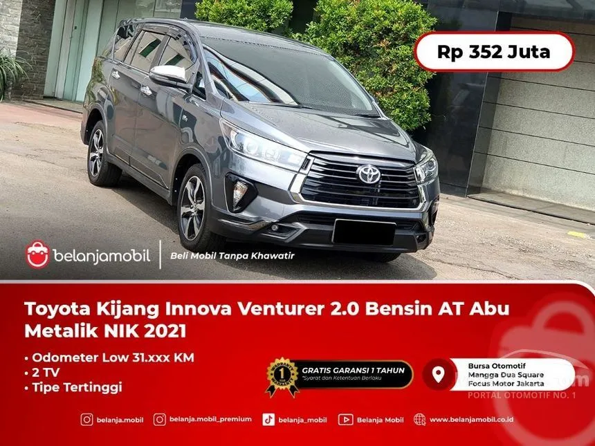 Jual Mobil Toyota Kijang Innova 2021 Venturer 2.0 di Jawa Barat Automatic MPV Abu