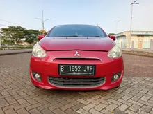 2015 Mitsubishi Mirage 1.2 EXCEED Hatchback AT Merah KM 101 RB (ANTIK) DP 25 Jt