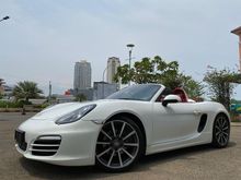 PORSCHE BOXSTER 2.7 PDK ATPM 2014 WHITE ON RED TOP RED LIKE NEW TDP RINGAN