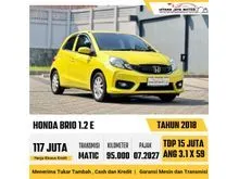 2018 Honda Brio 1.2 E Hatchback Matic Kuning Lemon Kondisi Siap Pakai Harga Termurah
