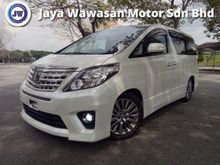 2012 TOYOTA ALPHARD 2.4 T-GOLD SPEC EXTRAORDINARY OFFER UNREG