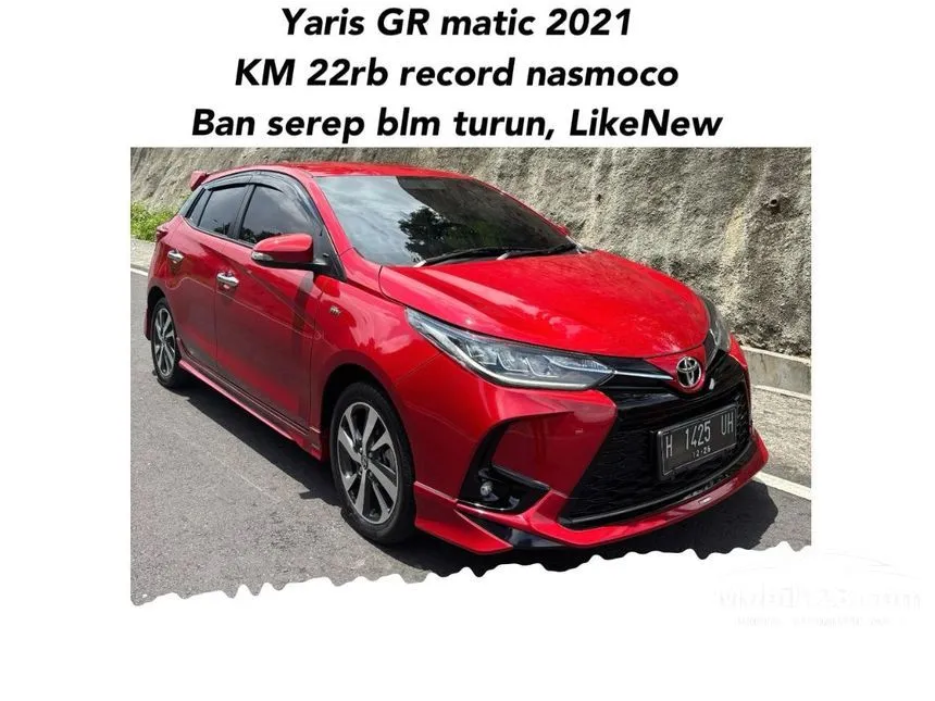 Jual Mobil Toyota Yaris 2021 GR Sport 3 AB 1.5 di Jawa Tengah Automatic Hatchback Merah Rp 230.000.000