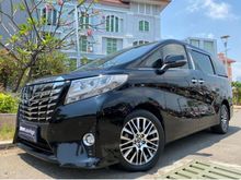 2015 Toyota Alphard 2.5 G Van Wagon New Model Black On Beige Mewah Pilot Seat Km40rb Record #AUTOHIGH #BEST OFFER