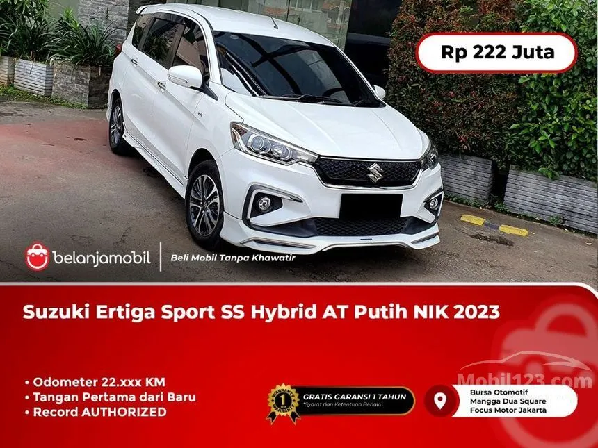Jual Mobil Suzuki Ertiga 2023 Hybrid SS 1.5 di DKI Jakarta Automatic MPV Putih Rp 222.000.000