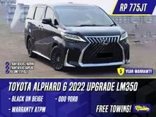 2022 Toyota Alphard 2.5 G MPV Upgrade Black on Beige Hitam