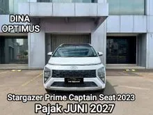 2023 Hyundai Stargazer 1.5 Prime MPV CAPTAIN SEAT, Km 37 Ribu, Pajak JUNI 2027