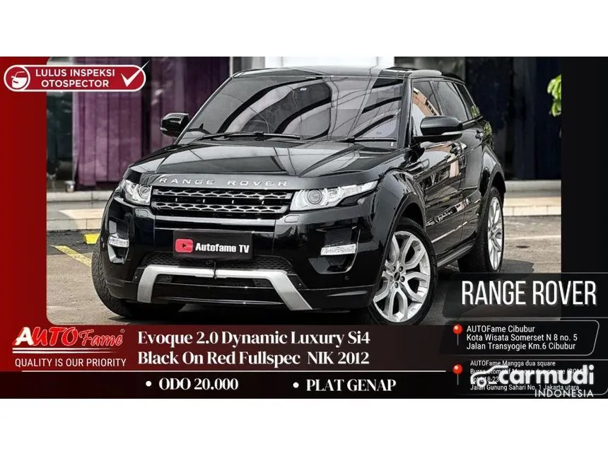 2012 Land Rover Range Rover Evoque Dynamic Luxury Si4 SUV