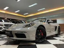 2022 Porsche 718 2.5 Boxster S Convertible Nik2022 Grey Crayon On Black Cabriolet Soft Top Full Option #AUTOHIGH #BEST OFFER