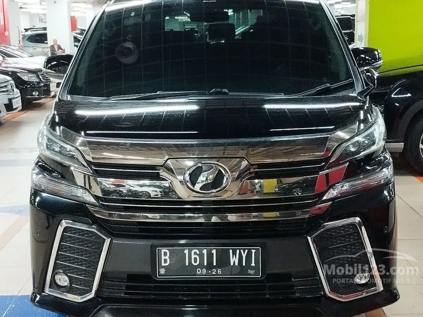 Jual Mobil Toyota Vellfire 2015 ZG 2.5 di DKI Jakarta Automatic Van Wagon Hitam Rp 590.000.000