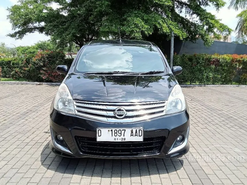 Jual Mobil Nissan Grand Livina 2012 XV 1.5 di Jawa Barat Automatic MPV Hitam Rp 89.000.000