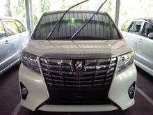 Toyota Alphard 2017 hitam READY STOCK harga terbaik