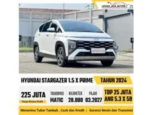 2024 Hyundai Stargazer X 1.5 Prime MPV Matic Putih Tipe Tertinggi 7 Seater Kondisi Siap Pakai