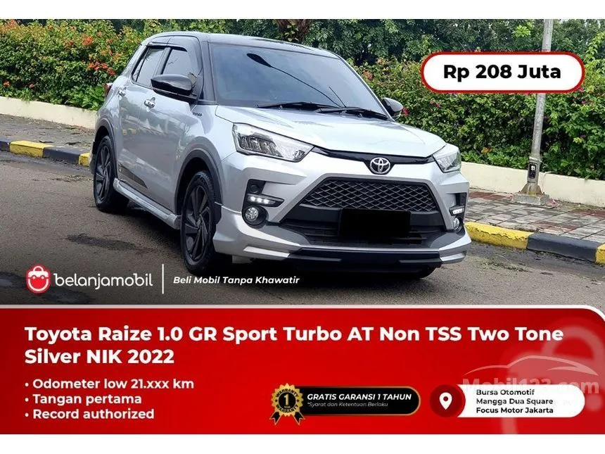 Jual Mobil Toyota Raize 2022 GR Sport (1 Tone) 1.0 di DKI Jakarta Automatic SUV Silver Rp 208.000.000
