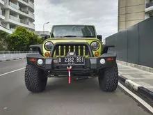 2014 Jeep Wrangler 2 DOORS 3.6 PENTASTAR AT GREEN ON BLACK KM 9RB RECORD ACEL LOCK SWAY BAR VELG DAN BEMPER 2 SET 1 TANGAN SUPER CONDITION COLLECTORS